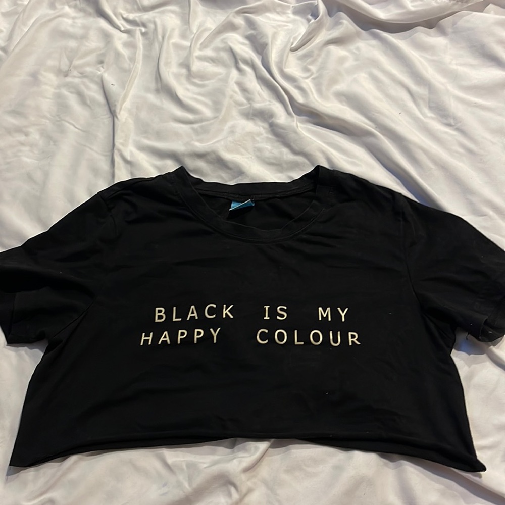Black Crop top